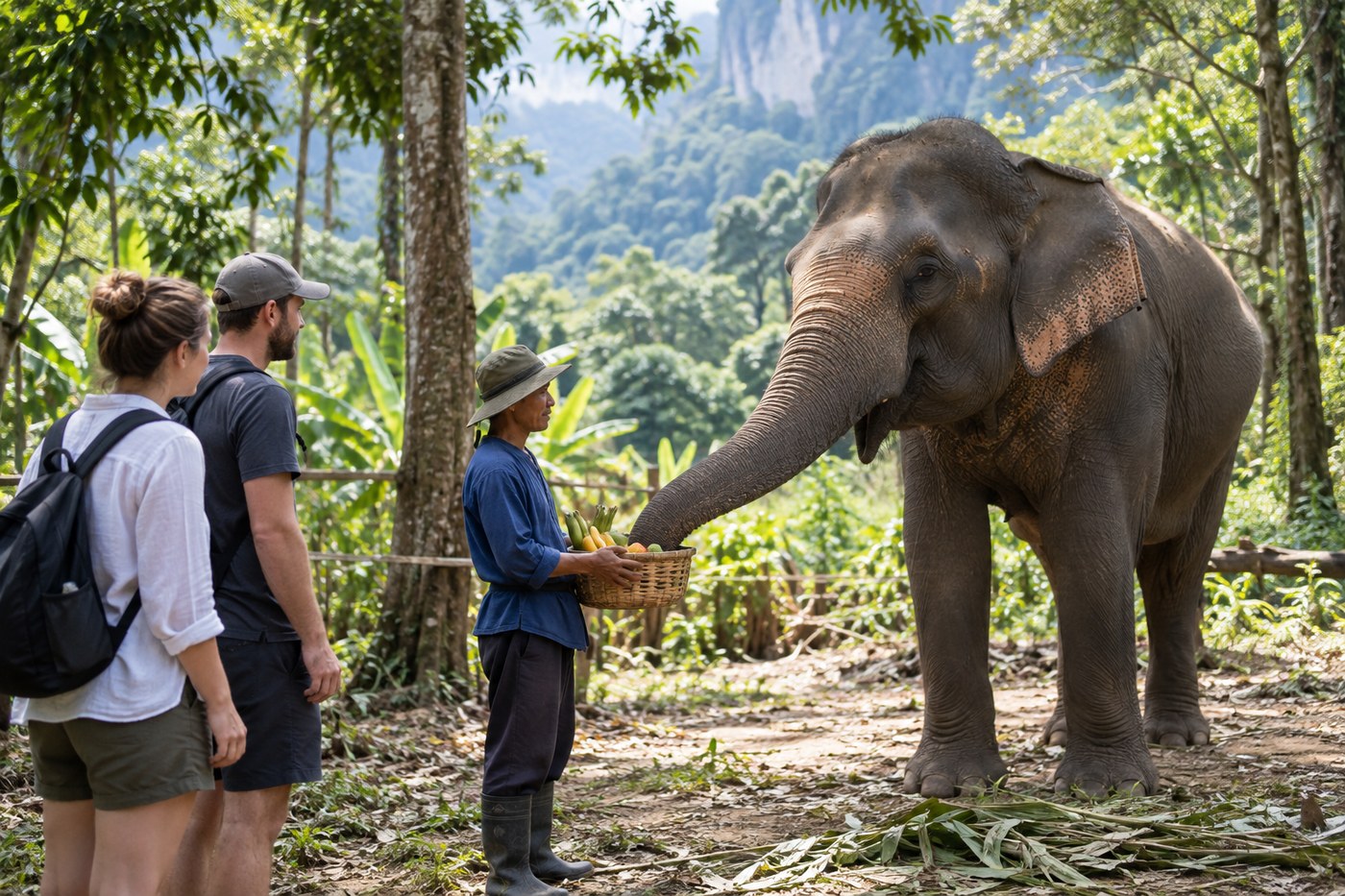 Jour 4 — Khao Sok, marché de Takuapa et rencontre avec les éléphants