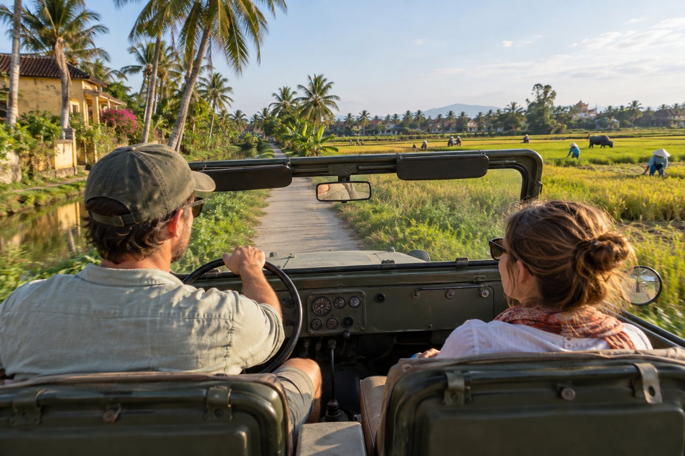Jour 8 — Campagne de Hoi An en Jeep et atelier de lanternes