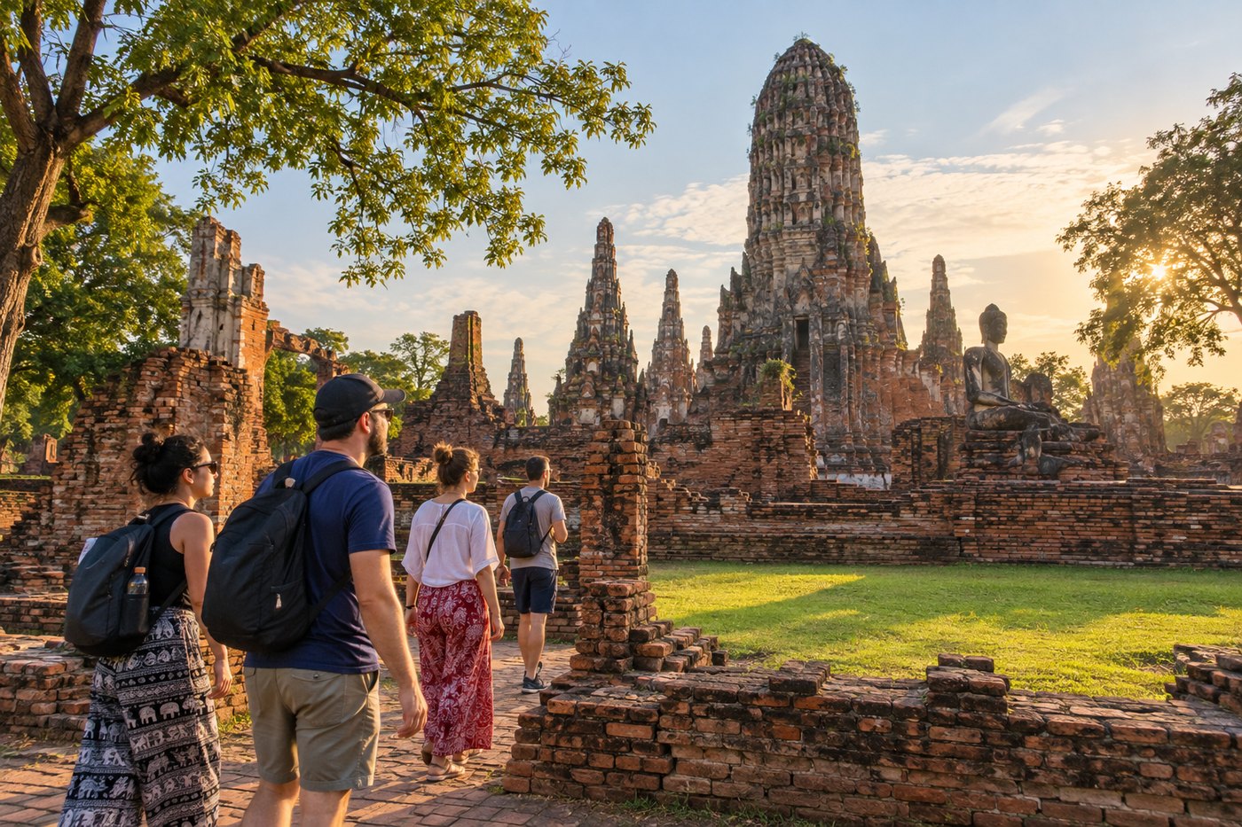Jour 13 — Bangkok – Ayutthaya en bateau