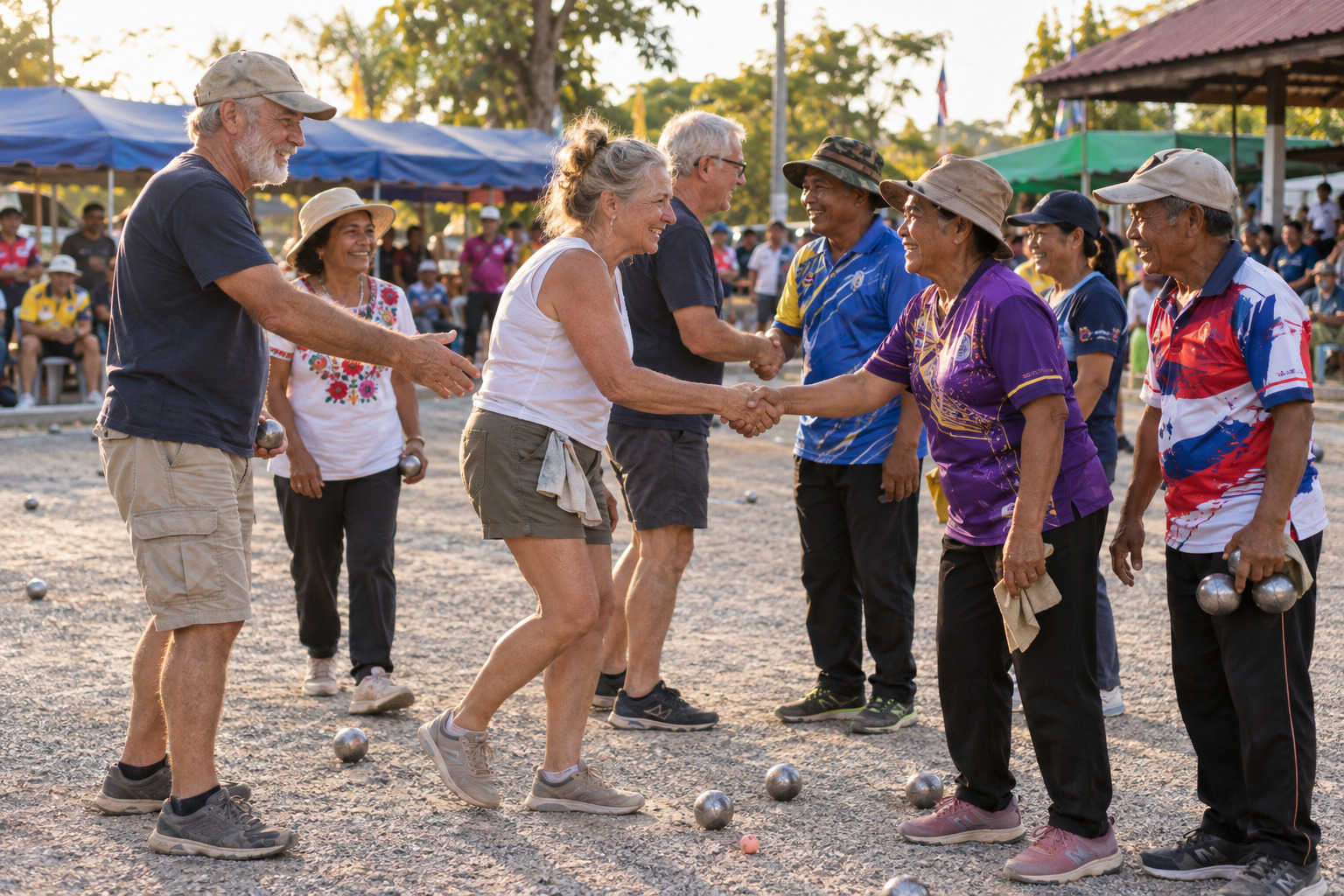 La pétanque en Thaïlande : carreaux, Isan et mookata !