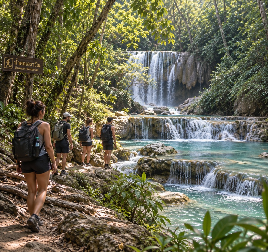 Jour 5 — Trekking à Sai Yok Noi et massage relaxant