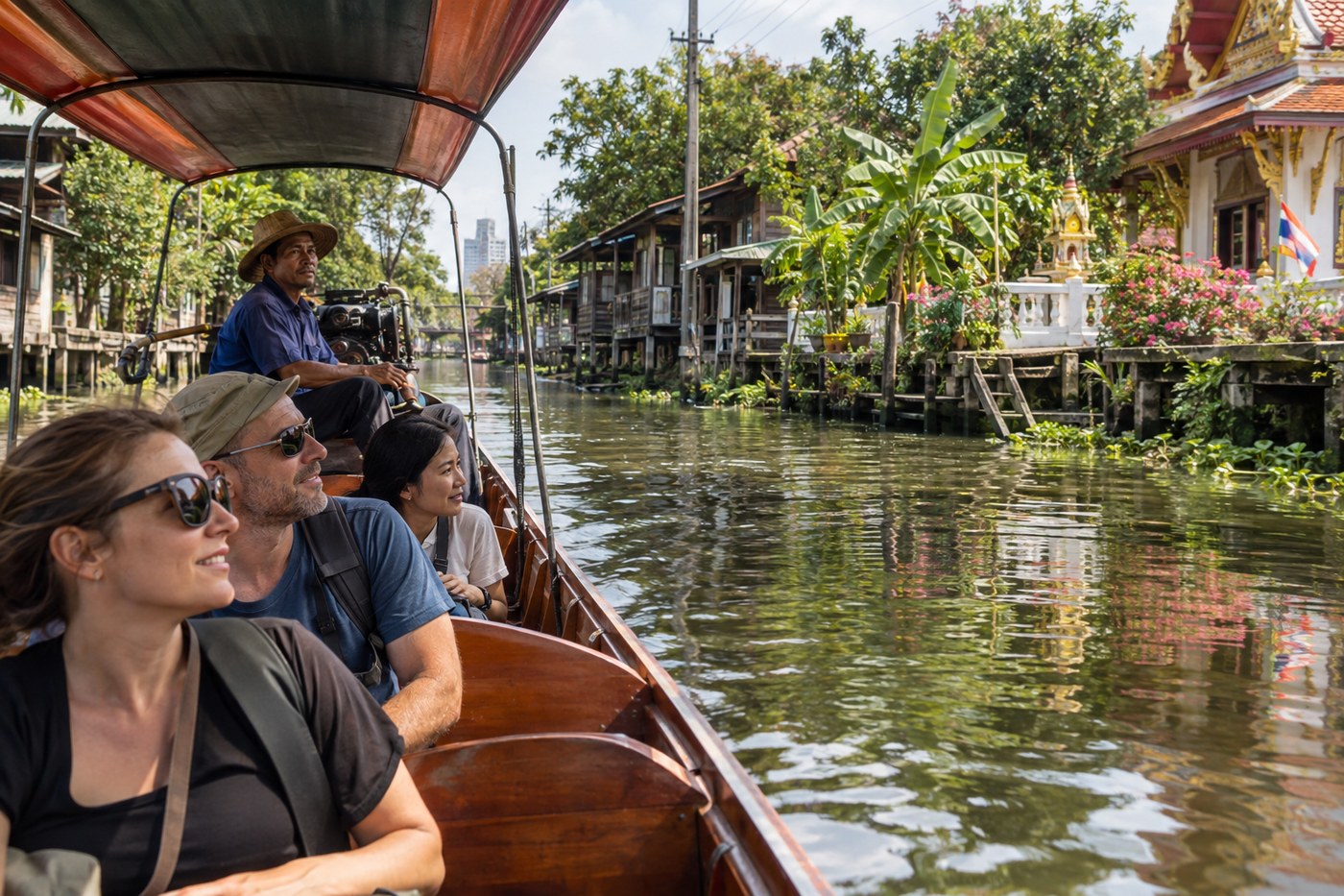 Jour 4 — Les grands monuments et les klongs de Thonburi
