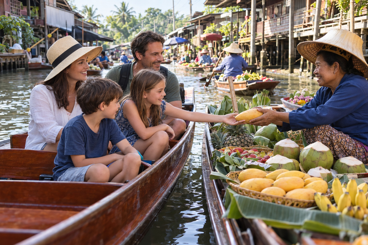 Jour 3 — 24 décembre 2027 | Marché du train, marché flottant et Bangkok autrement